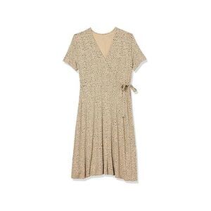 Amazon Essentials Women Short Sleeve V Neck Faux-Wrap Dress